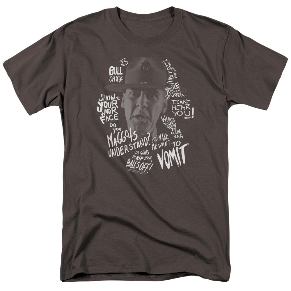 Full Metal Jacket Gunnery Quotes Mens T Shirt Charcoal