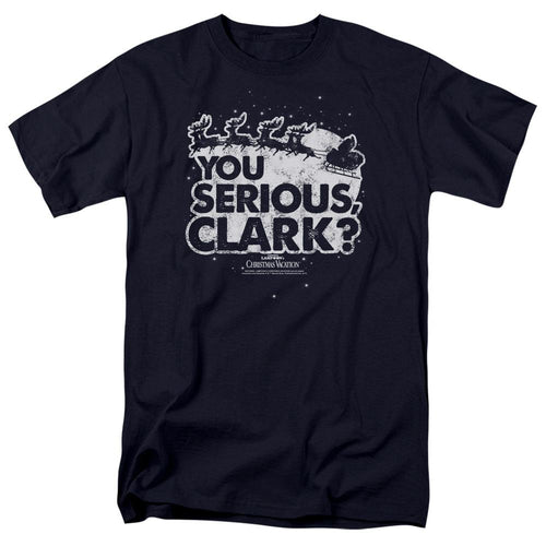 Christmas Vacation You Serious Clark Mens T Shirt Navy Blue