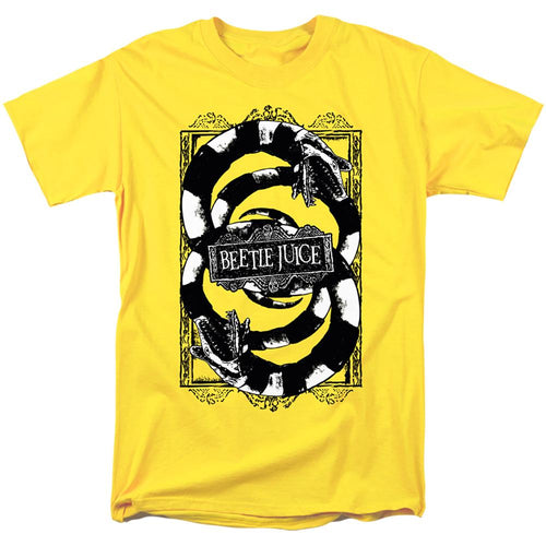 Beetlejuice We Got Worms Mens T Shirt Yellow