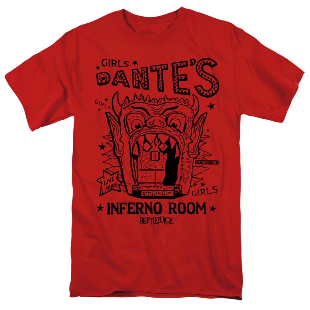 Beetlejuice Dantes Inferno Room Mens T Shirt Red