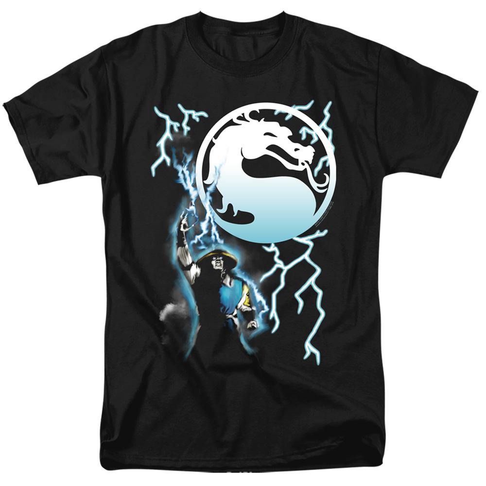 Mortal Kombat Klassic Raiden Mens T Shirt Black