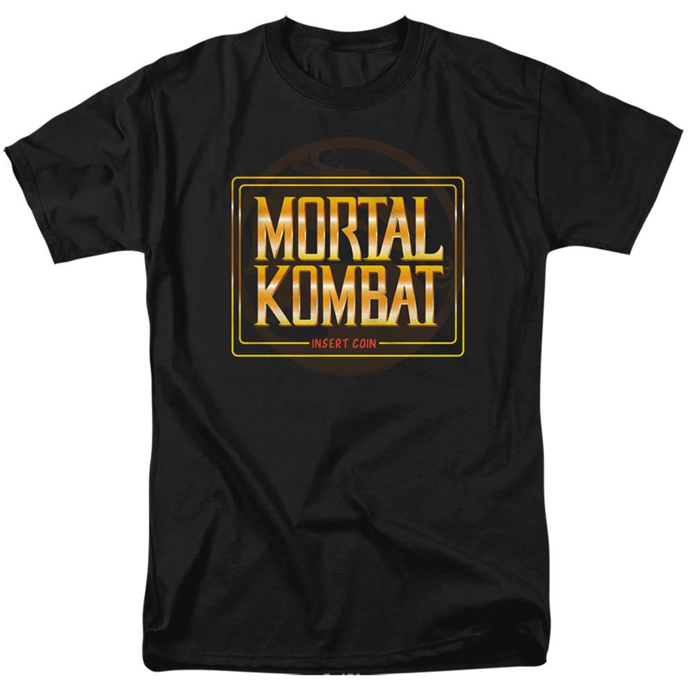 Mortal Kombat Klassic Insert Coin Mens T Shirt Black