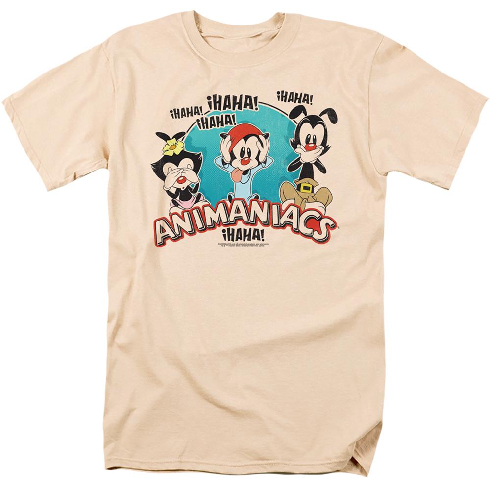 Animaniacs No Evil Mens T Shirt Cream