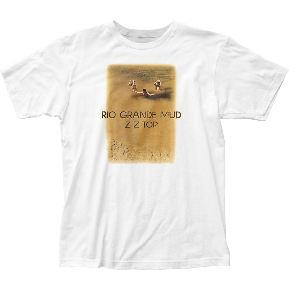 ZZ Top Rio Grande Mud Mens T Shirt White