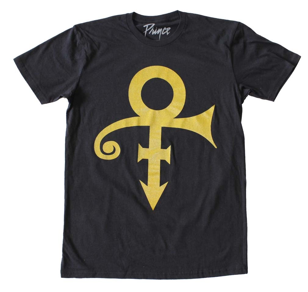 Prince Gold Symbol Logo Mens T Shirt