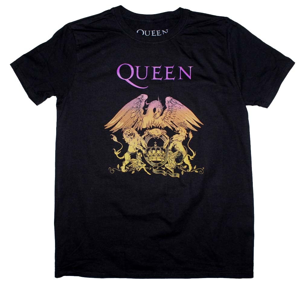 Queen Crest Gradient Mens T Shirt