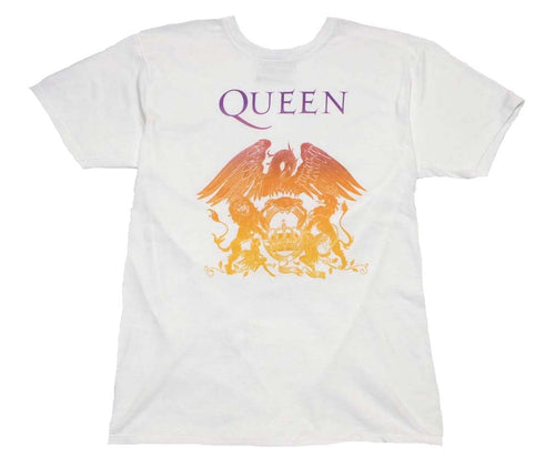 Queen Crest White Mens T Shirt