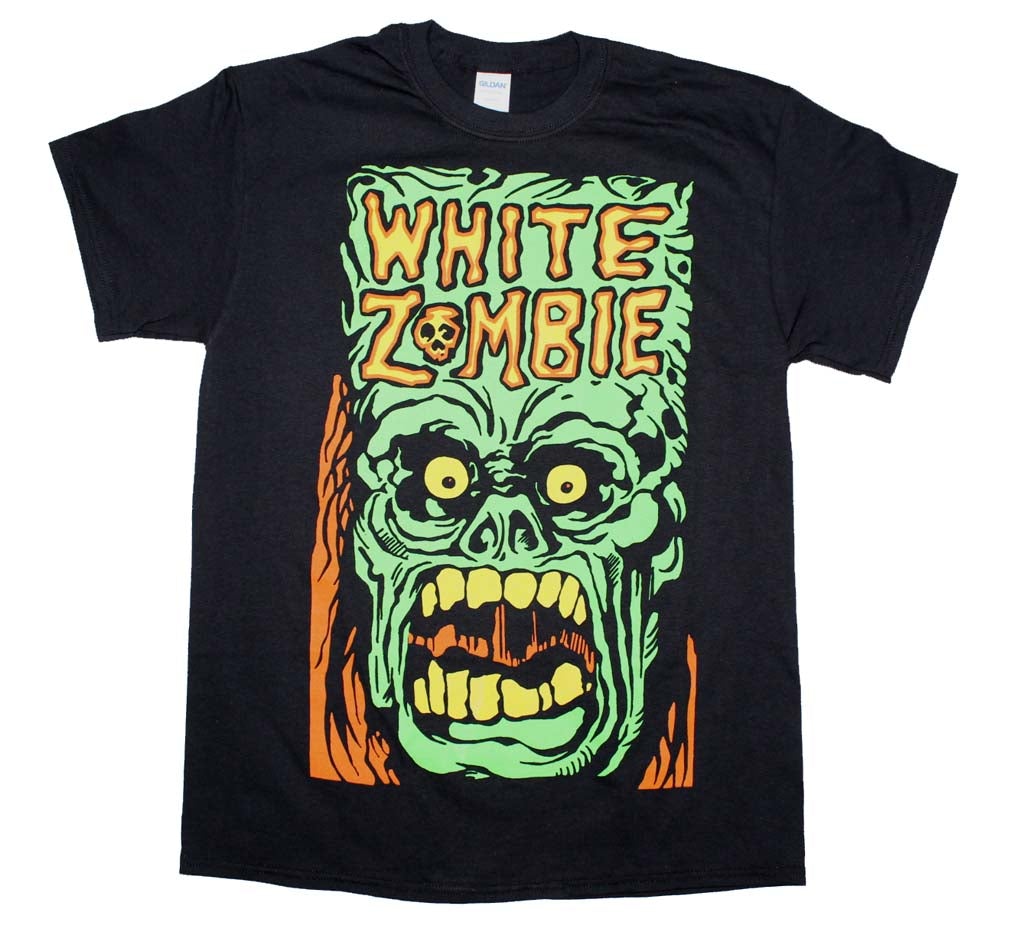 White Zombie Monster Yell Mens T Shirt