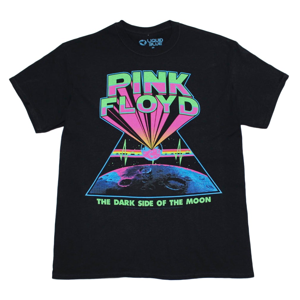 Pink Floyd Dark Side Blacklight Mens T Shirt