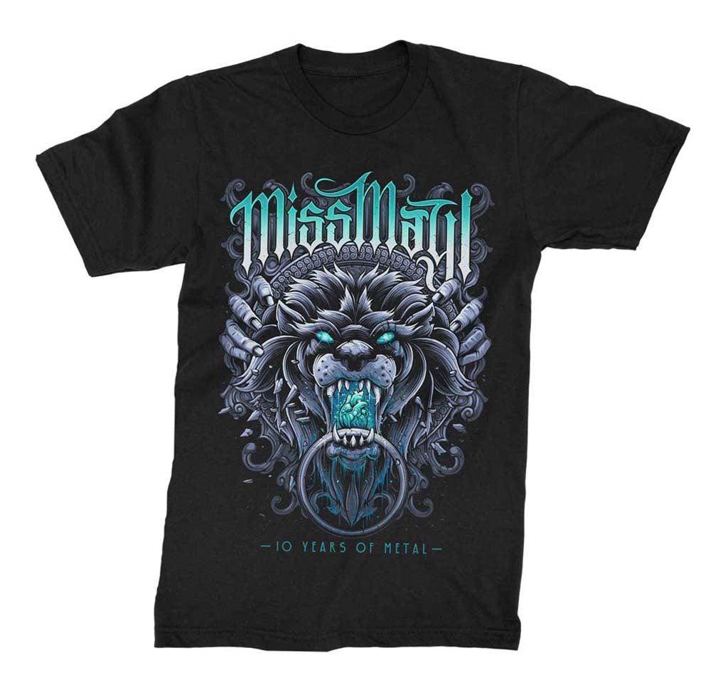 Miss May I 10 Years of Metal Mens T Shirt