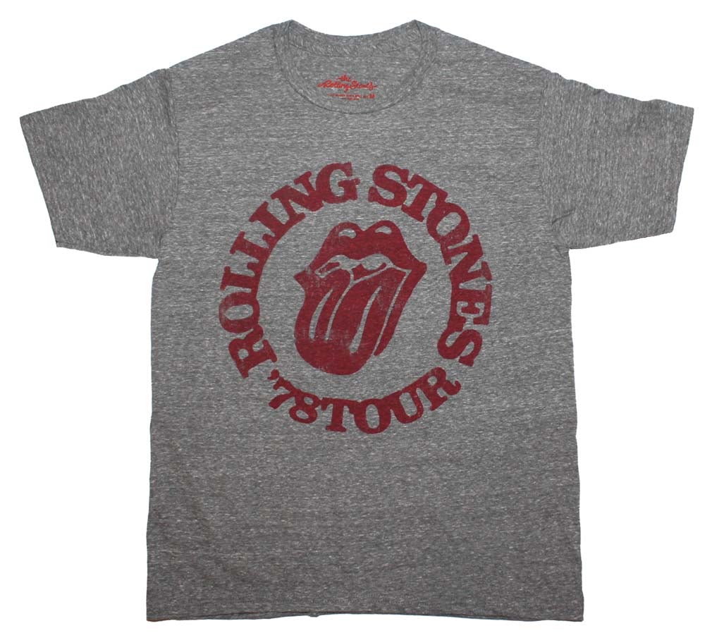 Rolling Stones 78 Tour Circle Mens T Shirt